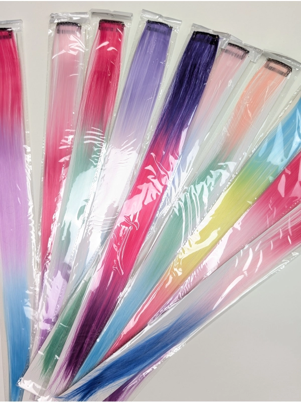 Kolorowe pasmo włosów Clip-In – 50 cm