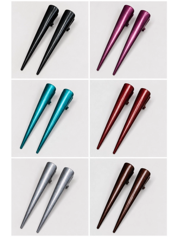 Spinka metalowa - zestaw 2 sztuk - długość ok. 12 cm - kolor czarny Spinka metalowa - zestaw 2 sztuk - długość ok. 12 cm - kolor czarny